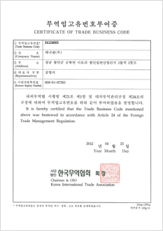 Certificate of Trade Permit